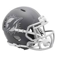 Miami Dolphins Slate Alternate NFL Speed Mini Helmet