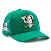 Anaheim Ducks Wool Mitchell & Ness Pro Pinch Strapback NHL Cap Green