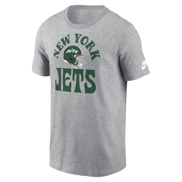 New York Jets Nike Funky Throwback NFL T-Shirt Gray
