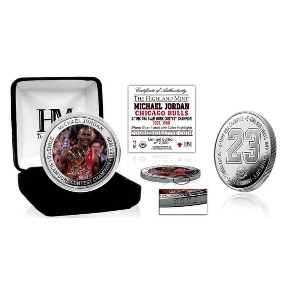 Michael Jordan 2-Time Slam Dunk Contest Champion NBA Commemorative Coin