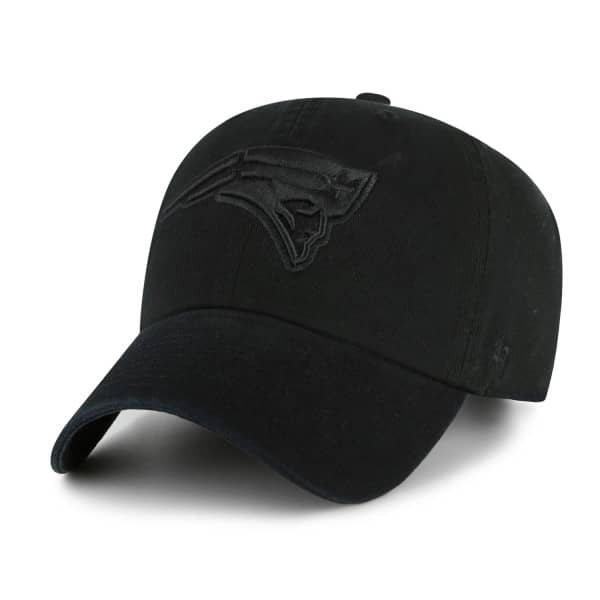 New England Patriots '47 Clean Up Black Logo Adjustable NHL Cap Black