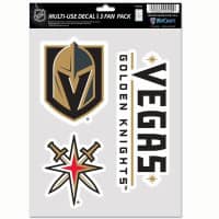 Vegas Golden Knights Multi-Use NHL Aufkleber-Set (3 Stk.)