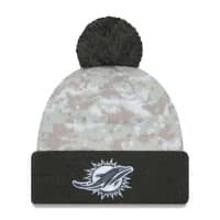 Miami Dolphins 2024 NFL Salute to Service New Era Sport Pom Knit