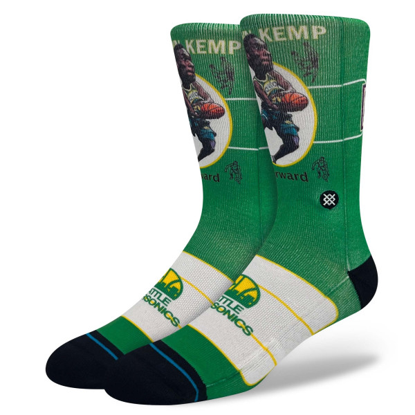 Shawn Kemp Seattle SuperSonics Big Head Stance Crew Socks