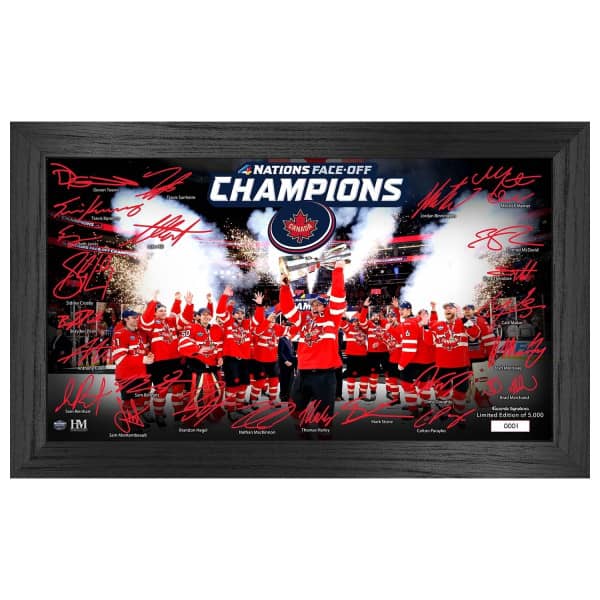 Team Canada 2025 4 Nations Face-Off Champions Signature Bild