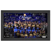 Oklahoma City Thunder 2025 NBA Champions Signature Celebration Framed Photo