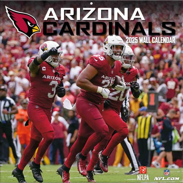 Arizona Cardinals 2025 Team NFL Wall Calendar