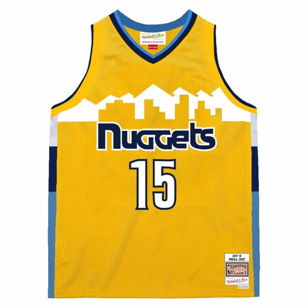 Nikola Jokić #15 Denver Nuggets 2017 Swingman NBA Jersey Yellow