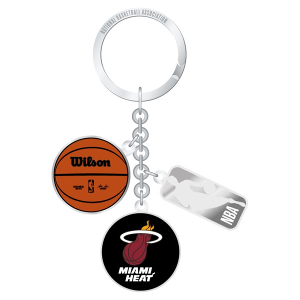 Miami Heat NBA Charm Key Ring