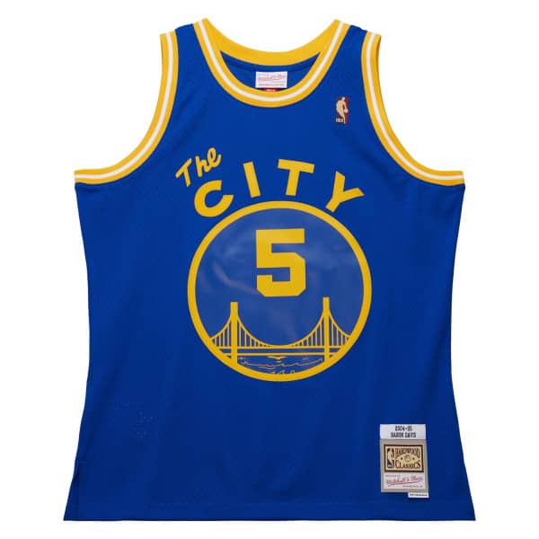 Baron Davis #5 Golden State Warriors 2004-05 Swingman NBA Jersey Blue
