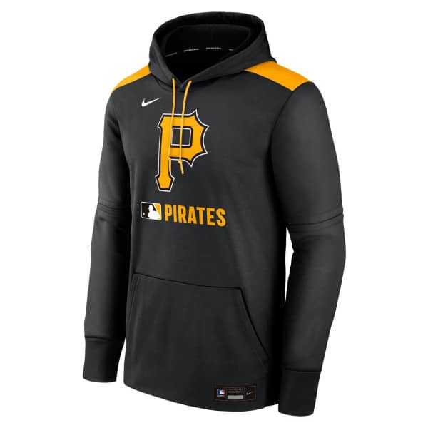 Pittsburgh Pirates 2025 MLB Authentic Performance Therma Hoodie Black