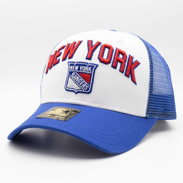 New York Rangers Starter Penalty NHL Trucker Cap Blue