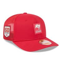 Tampa Bay Buccaneers 2025 NFL On-Field Sideline 9SEVENTY Trucker Snapback Cap Rot