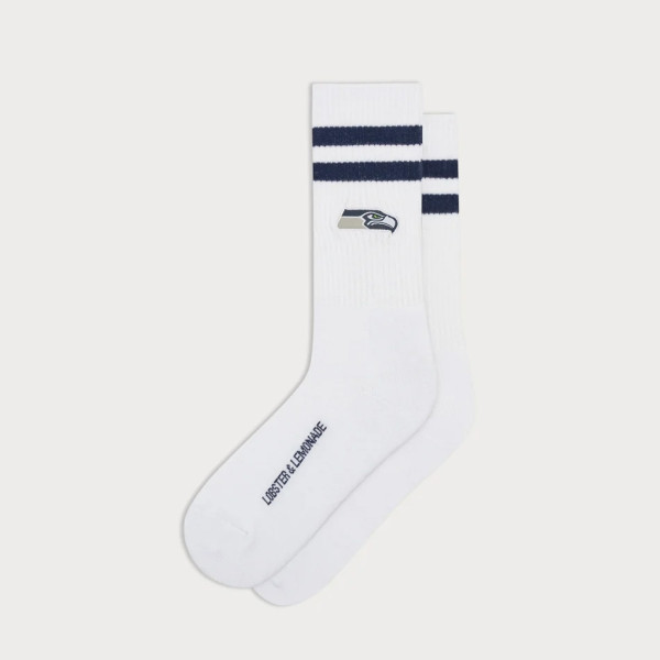 Seattle Seahawks L&L '90 Classics NFL Crew Socken Weiß