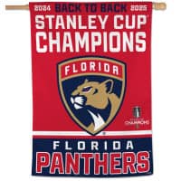Florida Panthers 2025 Stanley Cup Champions Banner Flag