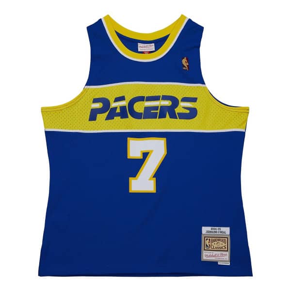 Jermaine O'Neal #7 Indiana Pacers 2004-05 Mitchell & Ness Swingman NBA Trikot Blau