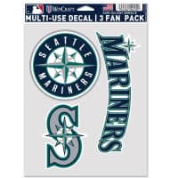 Seattle Mariners Multi-Use MLB Decals Set (3 Pcs.)