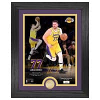 Luka Doncic Los Angeles Lakers Bronze Coin Framed NBA Photo
