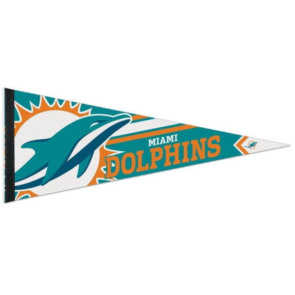 Miami Dolphins Big Logo Premium Football NFL Pennant