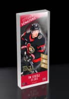 Ottawa Senators Edmonton Oilers NHL Player Ticket 3D Block Art