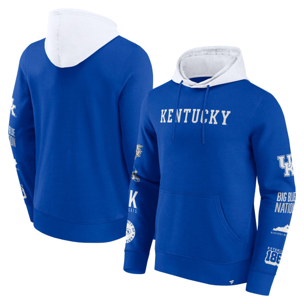 Kentucky Wildcats Colorblock Badge NCAA Hoodie
