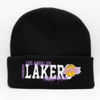 Los Angeles Lakers Mitchell & Ness Billboard NBA Beanie Knit Black