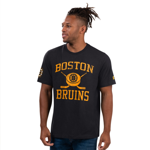 Boston Bruins Starter Slub Jersey NHL T-Shirt Schwarz