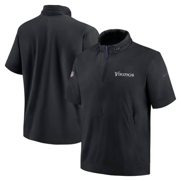 Minnesota Vikings 2024 NFL Sideline Nike Lightweight Coach Jacket Black