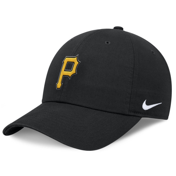 Pittsburgh Pirates Organic Cotton Nike Club Adjustable Cap Black