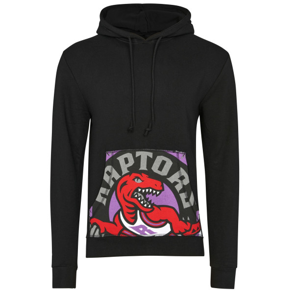 Toronto Raptors Cropped Logo Mitchell & Ness NBA Hoodie Black