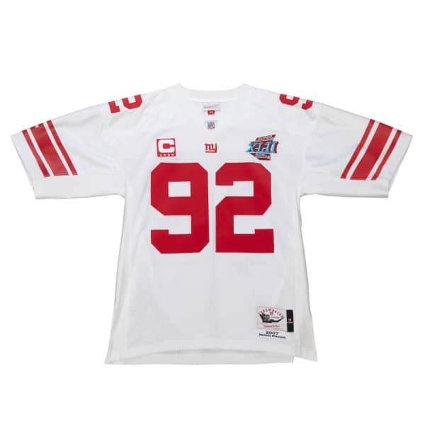 Michael Strahan #92 New York Giants 2007 Mitchell & Ness Authentic NFL Trikot Weiß