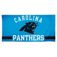Carolina Panthers Horizontal Spectra NFL Beach Towel