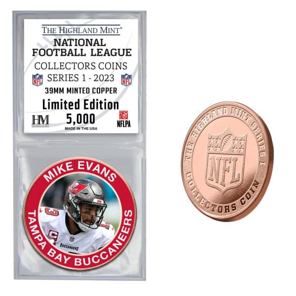 NFL Collectors Coins Series 1 Mike Evans Tampa Bay Buccaneers Gedenkmünze