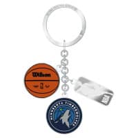 Minnesota Timberwolves NBA Charm Key Ring