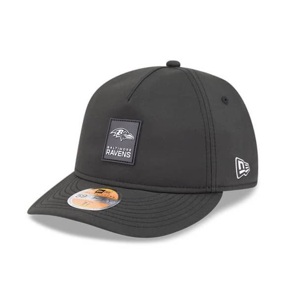 Baltimore Ravens 2025 NFL On-Field Sideline 59FIFTY A-Frame Fitted Cap Black