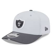 Las Vegas Raiders 2025 NFL Training Camp New Era 9SEVENTY Stretch-Snap Cap CW Gray