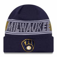 Milwaukee Brewers Authentic 2024 MLB Clubhouse New Era Beanie Knit