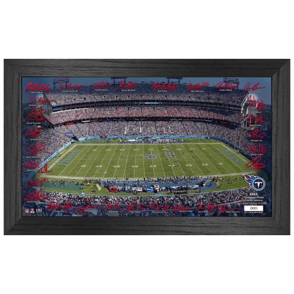 Tennessee Titans 2023/24 Signature Stadium Gerahmtes NFL Bild