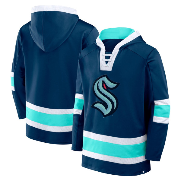 Seattle Kraken Laced NHL Hoodie Navy