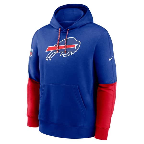 Buffalo Bills 2024 NFL Sideline Nike Club Hoodie Blue