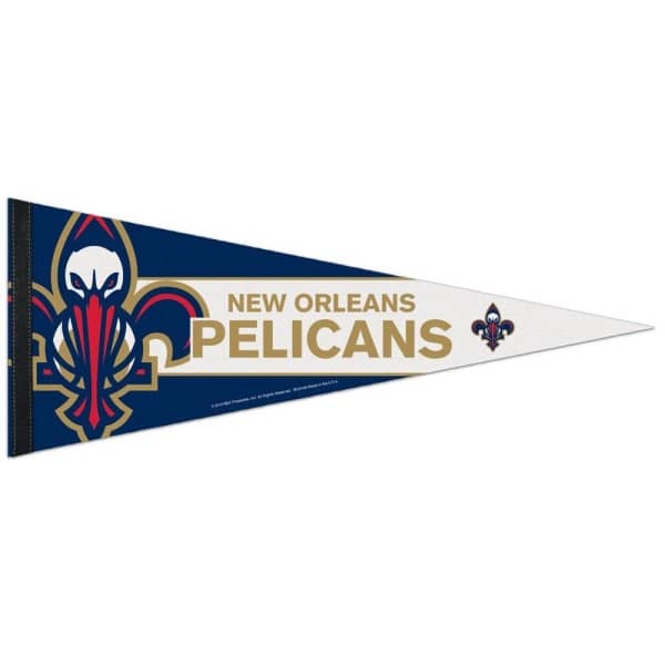 New Orleans Pelicans Big Logo Premium NBA Pennant