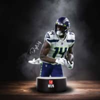 DK Metcalf Seattle Seahawks NFLPA LED-Leuchtschild