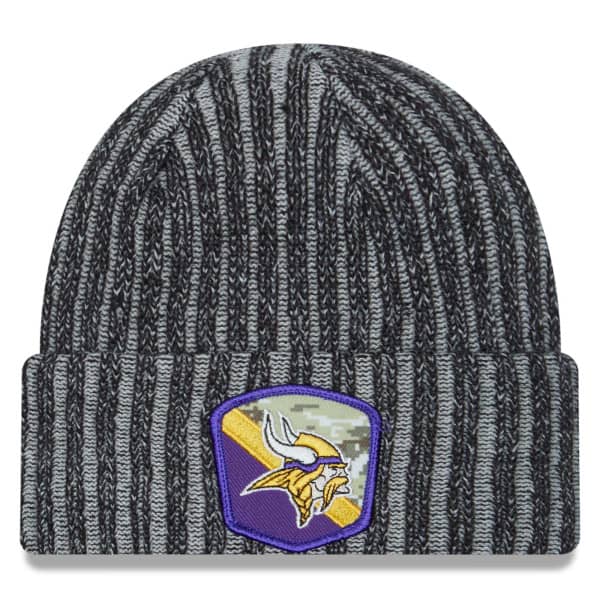 Minnesota Vikings 2023 NFL Salute to Service New Era Knit Hat