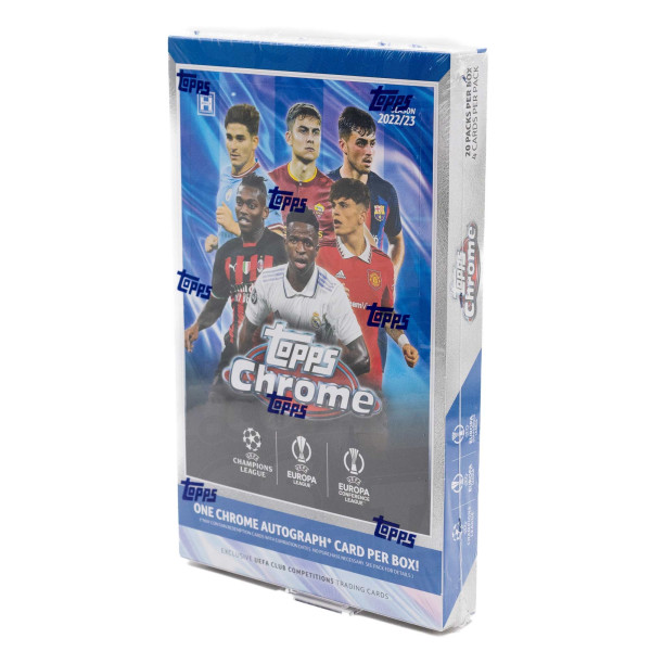 2022/23 Topps Chrome UEFA Club Competitions Soccer (Fussball) Hobby Box