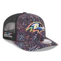 Baltimore Ravens 2025 NFL Crucial Catch 9SEVENTY Stretch-Snap Trucker Cap
