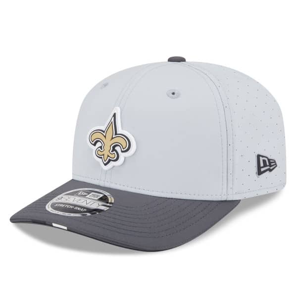 New Orleans Saints 2025 NFL Training Camp New Era 9SEVENTY Stretch-Snap Cap CW Gray
