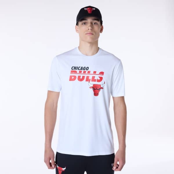 Chicago Bulls New Era Performance NBA T-Shirt White