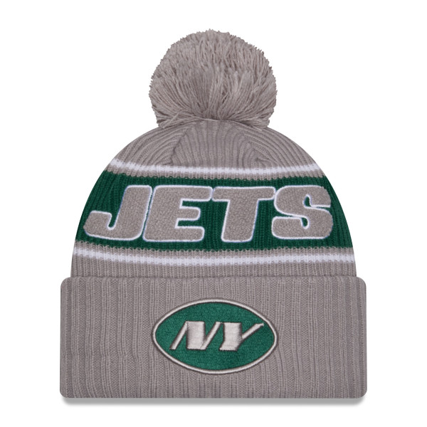 New York Jets 2024 NFL Sideline New Era Sport Knit Hat Gray