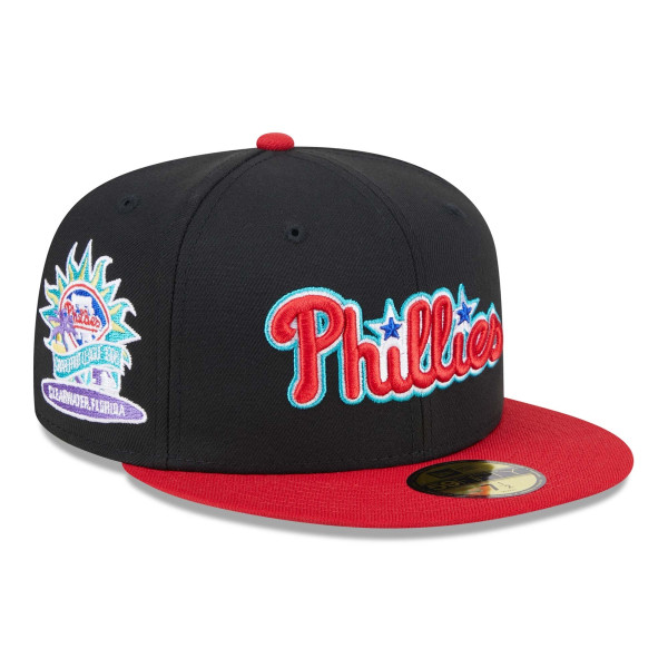 Philadelphia Phillies Retro 1996 Spring Training New Era 59FIFTY Fitted Cap Schwarz