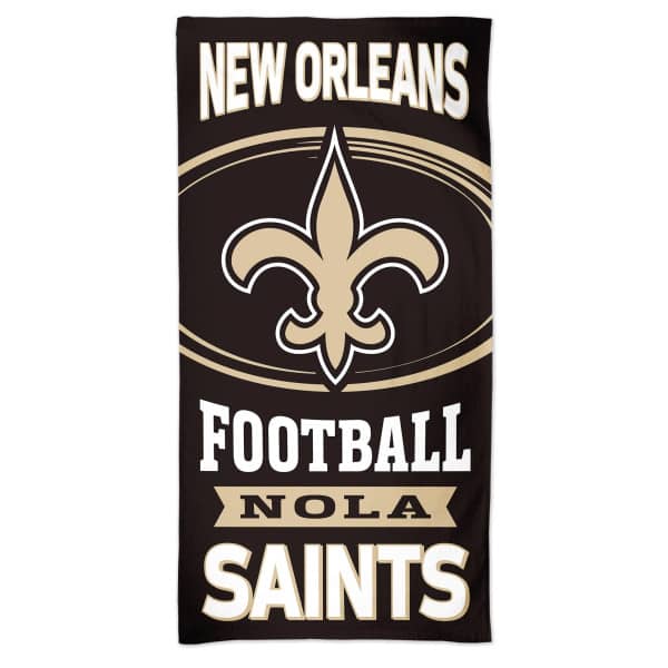 New Orleans Saints Slogan WinCraft NFL Beach Towel